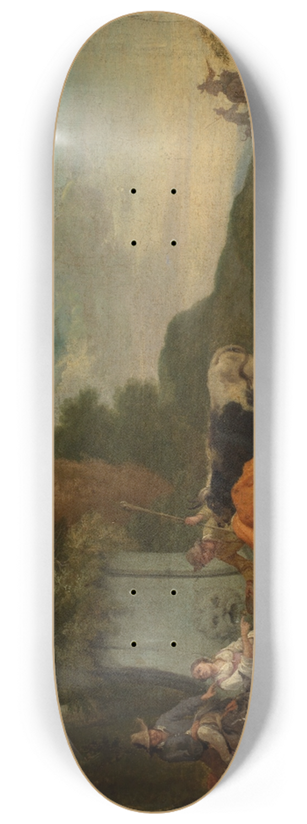 Pieter Bout - Landschaft mit Hirten und Herde am Brunnen 8.25 inch art skate deck