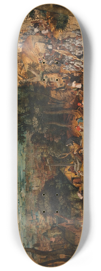 Pieter Brueghel The Younger - The Bearing of the Cross 8.25 inch art skate deck