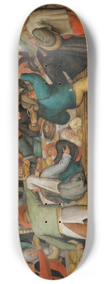 Pieter Brueghel The Younger - The Wedding Feast 8.25 inch art skate deck
