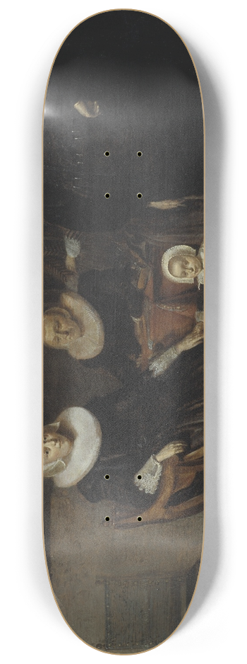 Pieter Codde - Portrait of a Family 8.25 inch art skate deck