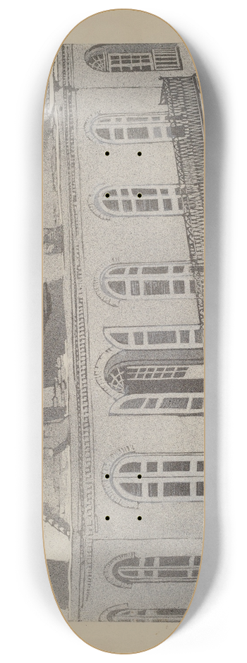 Arelia Arbo - Wrought Iron Balcony Rail 8.25 inch art skate deck