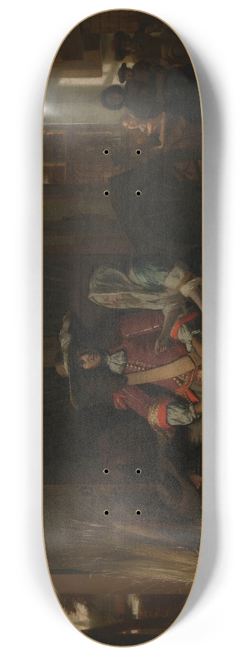 Pieter De Hooch - Paying the Hostess 8.25 inch art skate deck