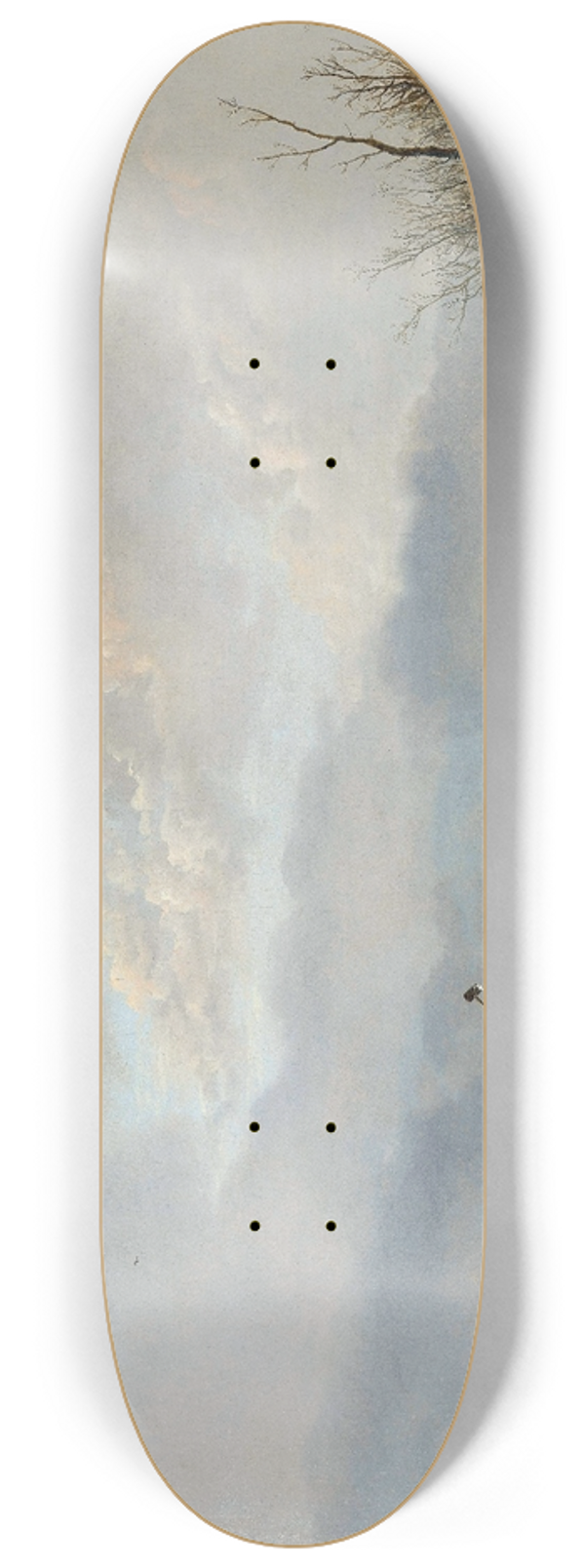 Pieter Gerardus van Os - Breaking the Ice on the Karnemelksloot, Naarden, January 1814 8.25 inch art skate deck