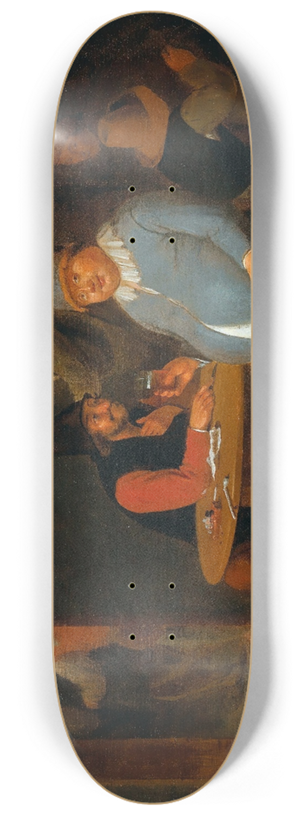 Pieter Harmensz. Verelst - A Tavern Interior With Peasants 8.25 inch art skate deck
