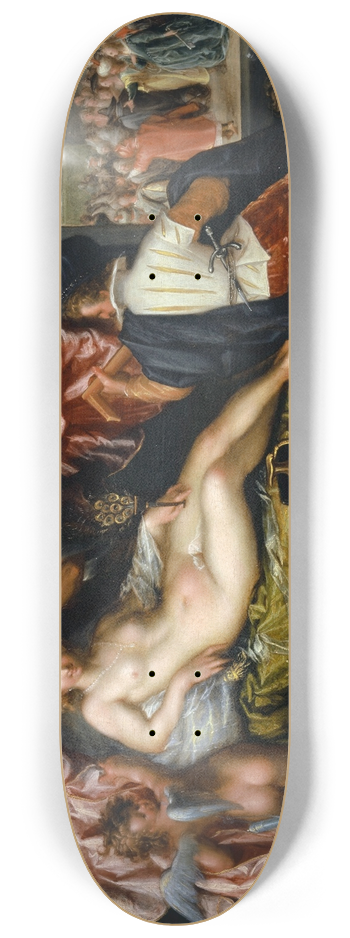 Pieter Isaacsz. - Allegory of Vanity 8.25 inch art skate deck