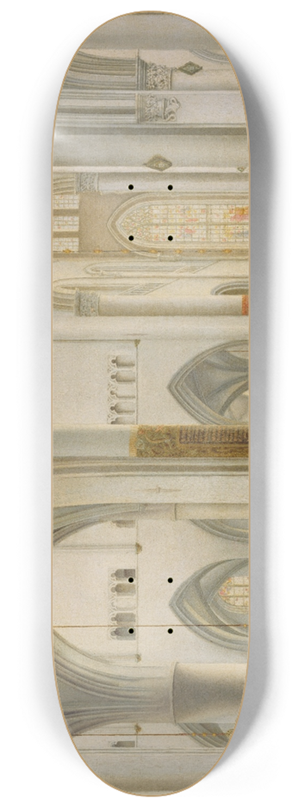 Pieter Jansz Saenredam - The Interior of Saint Bavo, Haarlem 8.25 inch art skate deck