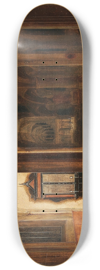 Pieter Neeffs the younger - A church interior with worshippers at prayer 8.25 inch art skate deck