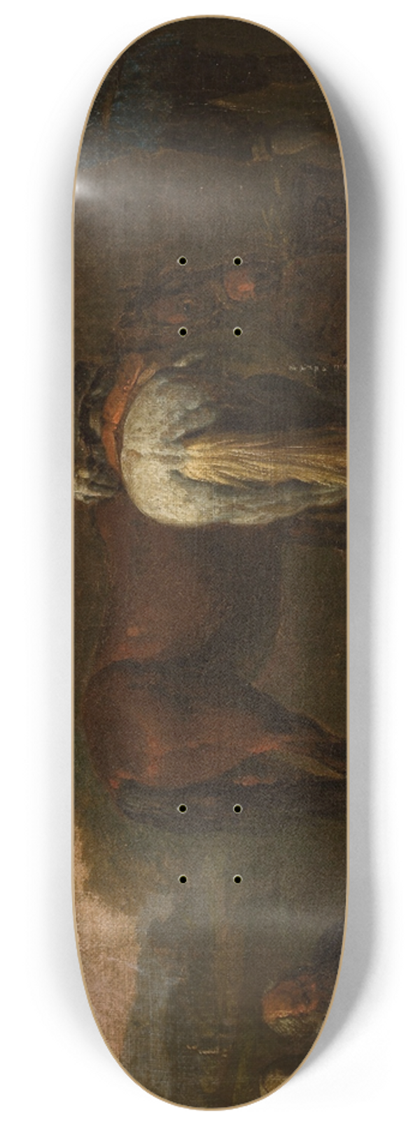 Pieter van Bloemen - Horses in front of a tavern 8.25 inch art skate deck