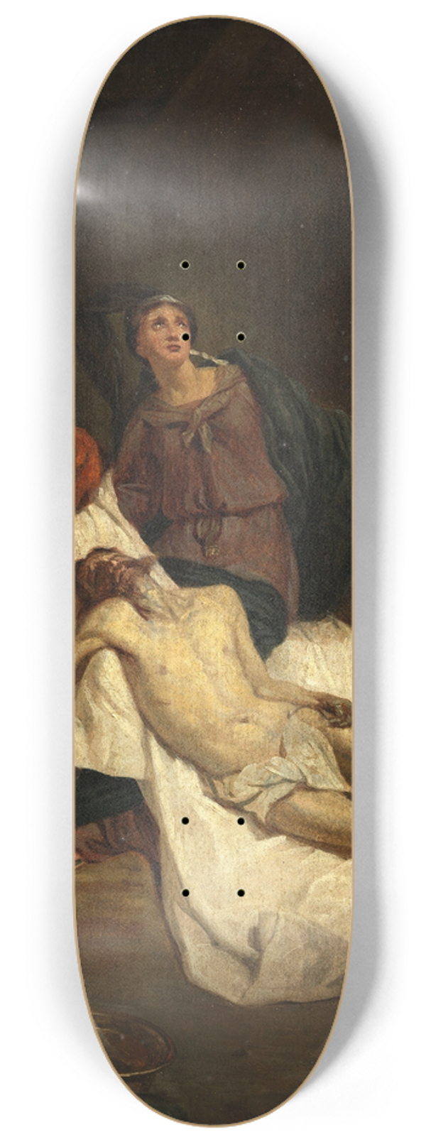 Pieter van Hanselaere - Lamentation of Christ (study) 8.25 inch art skate deck