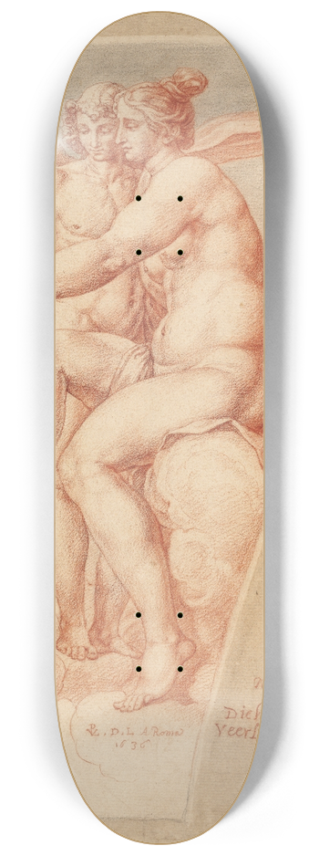 Pieter van Lint - Venus and Cupid (after Raphael) 8.25 inch art skate deck