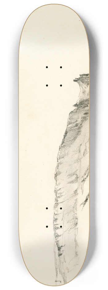 Pieter van Loon - De rotskust bij Boulogne 8.25 inch art skate deck