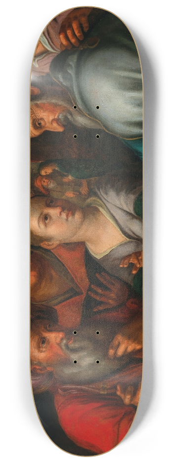 Pieter Wtewael - Christ among the Doctors 8.25 inch art skate deck