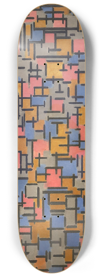 Piet Mondrian - Composizione 8.25 inch art skate deck