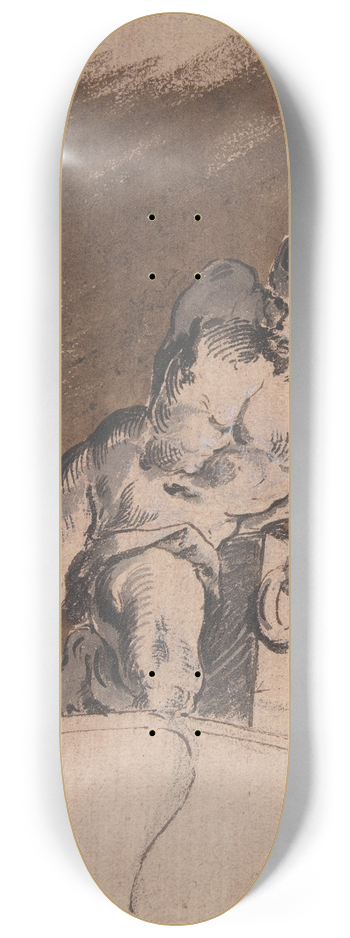 Pietro Antonio Novelli - Chained Nude Prisoner, after Pietro Tacca 8.25 inch art skate deck