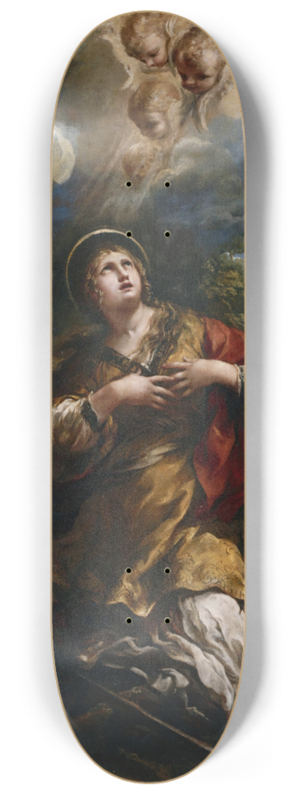 Pietro da Cortona - Saint Martina Refuses to Adore the Idols 8.25 inch art skate deck