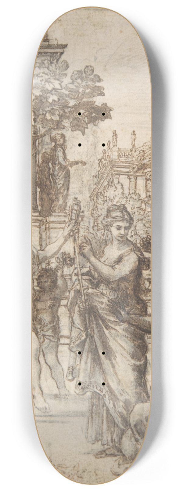 Pietro da Cortona - The Triumph of Nature Over Art 8.25 inch art skate deck