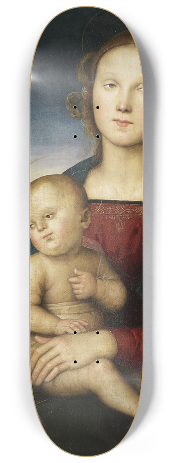 Pietro Perugino - Madonna and Child with the Infant St. John 8.25 inch art skate deck