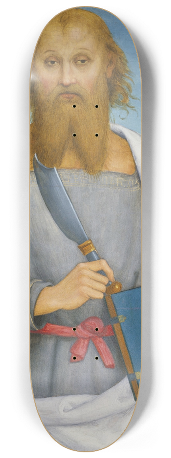 Pietro Perugino - Saint Bartholomew 8.25 inch art skate deck