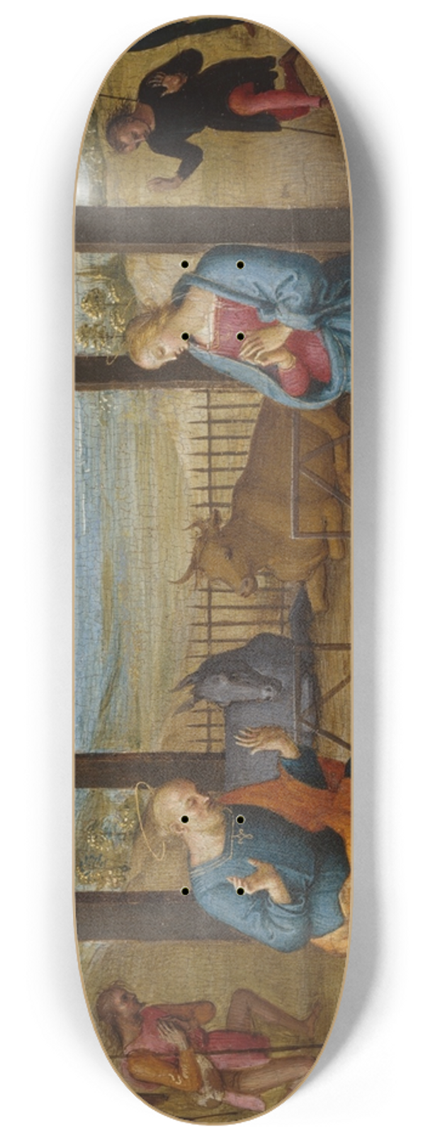 Pietro Perugino - The Nativity 8.25 inch art skate deck