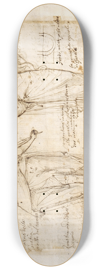 Pietro Testa - The Allegorical Figures of Reason and Wisdom 8.25 inch art skate deck