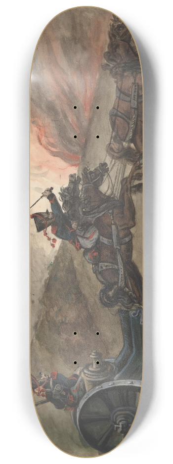 Piotr Michaowski - Polish Artillery of the Duchy of Warsaw of 1809 8.25 inch art skate deck