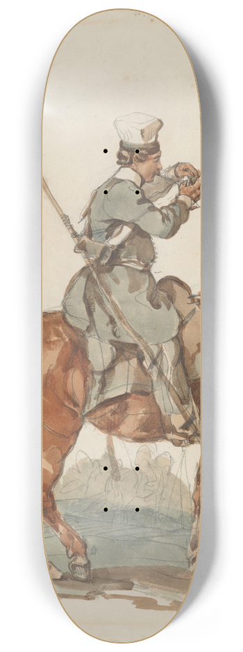 Piotr Michaowski - Soldier of Volhynia Cavalry in 1831 8.25 inch art skate deck
