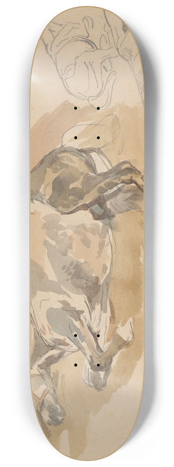 Piotr Michaowski - Studia i szkice lecego konia 8.25 inch art skate deck