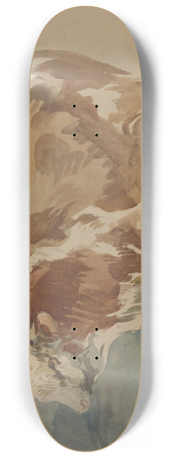 Piotr Michaowski - Study of a spotted ox 8.25 inch art skate deck