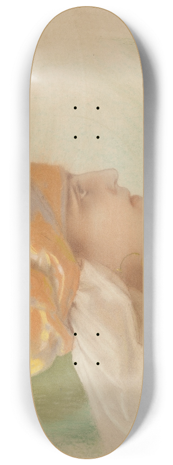 Piotr Stachiewicz - Portrait of a woman with earrings 8.25 inch art skate deck