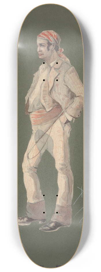 Pipein Gamba - Carrettiere 8.25 inch art skate deck