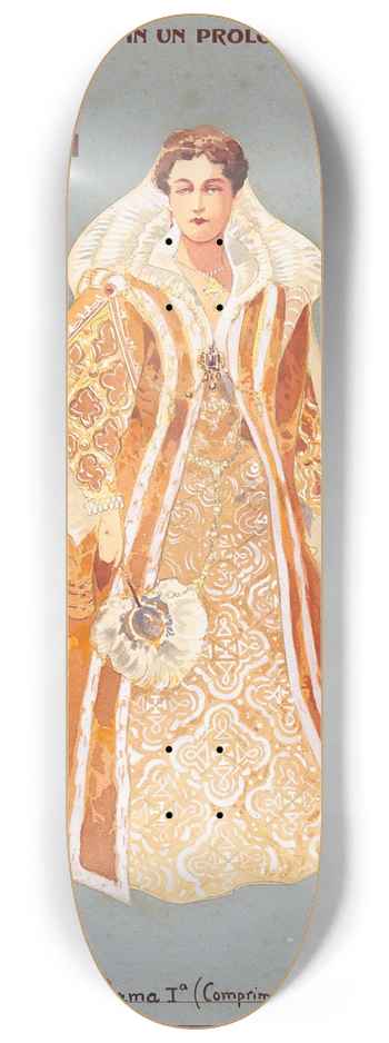 Pipein Gamba - Dama Ia (Comprimaria) 8.25 inch art skate deck