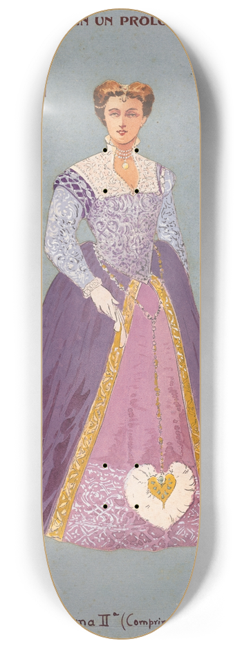 Pipein Gamba - Dama IIa (Comprimaria) 8.25 inch art skate deck