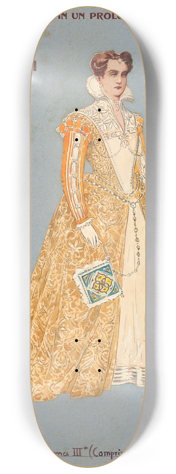 Pipein Gamba - Dama IIIa (Comprimaria) 8.25 inch art skate deck