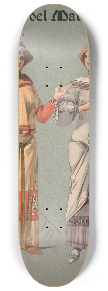 Pipein Gamba - Tessitrici 8.25 inch art skate deck