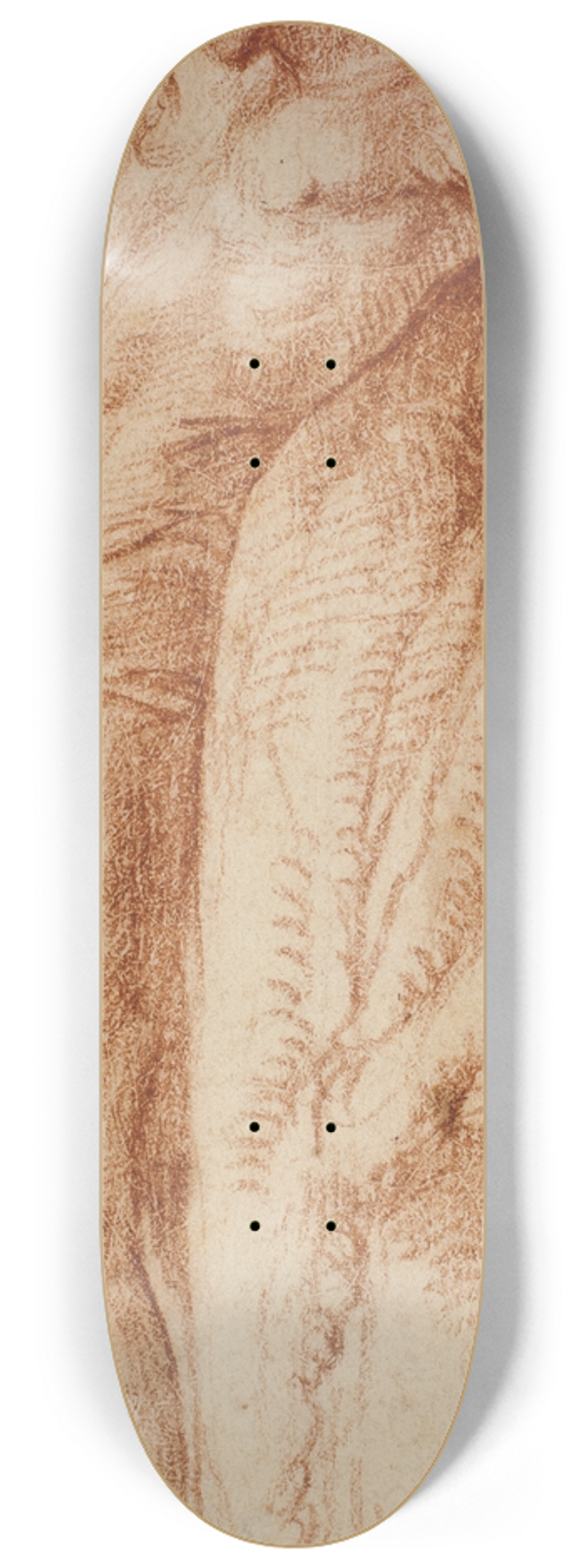 Polidoro da Caravaggio - Den hellige Sebastian 8.25 inch art skate deck