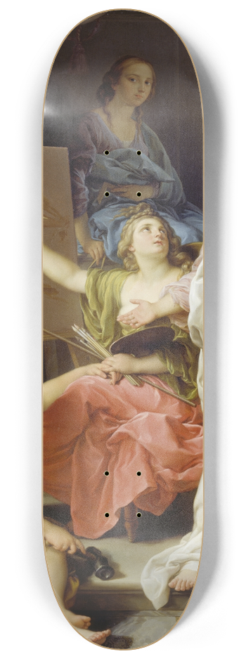 Pompeo Batoni - Allegory of the Arts 8.25 inch art skate deck