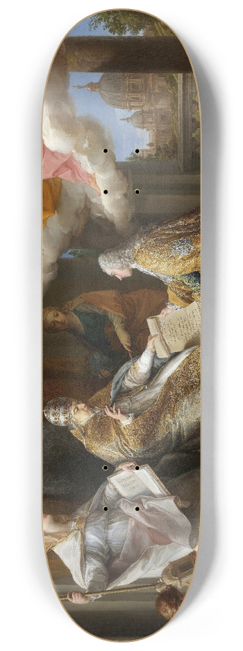 Pompeo Batoni - Pope Benedict XIV Presenting the Encyclical Ex Omnibus to the Comte de Stainville, Later Duc de Choiseul 8.25 inch art skate deck