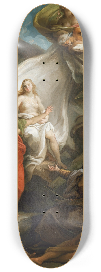 Pompeo Batoni - Time Unveiling Truth 8.25 inch art skate deck
