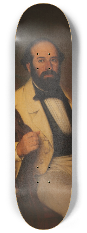 Prilidiano Pueyrredn - Retrato de Santiago Calzadilla 8.25 inch art skate deck