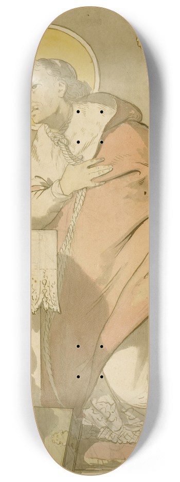 Prosper Lafaye - Saint Ecclsiastique en prire 8.25 inch art skate deck