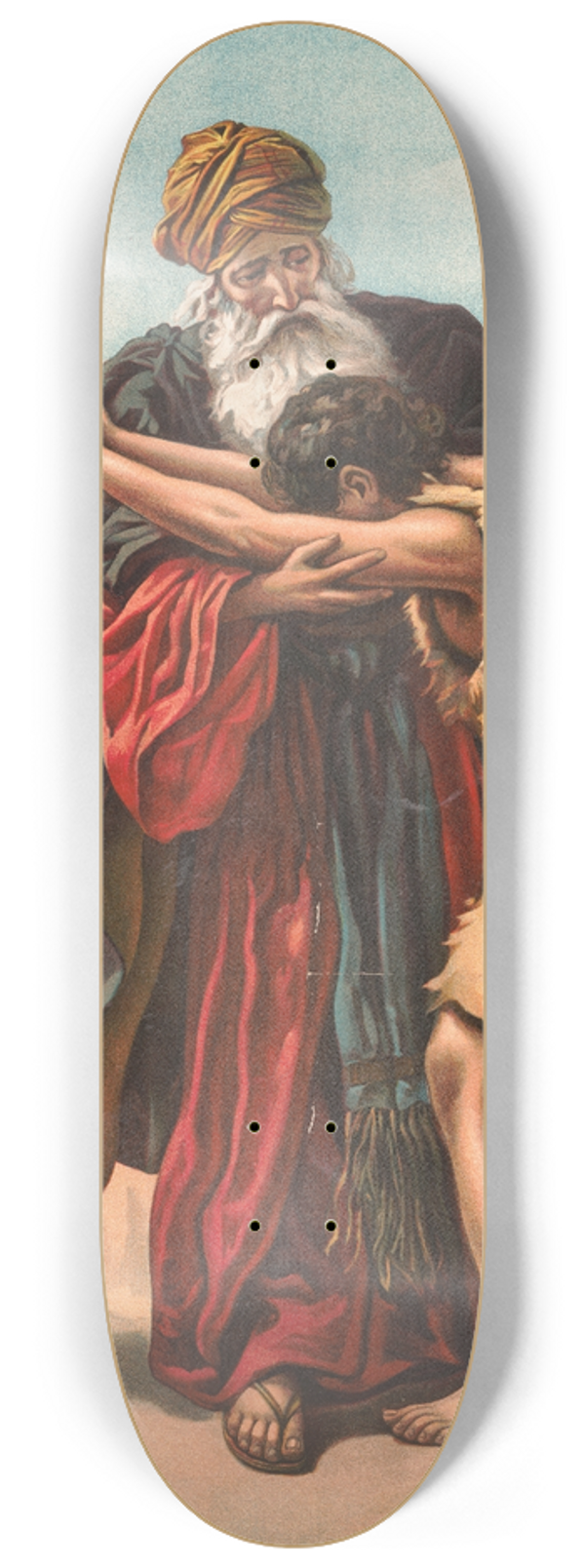 Providence Lith. Co - The parable of the two sons 8.25 inch art skate deck