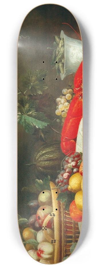 Pseudo-Simons - A Still Life With Fruit And A Lobster, 8.25 inch art skate deck