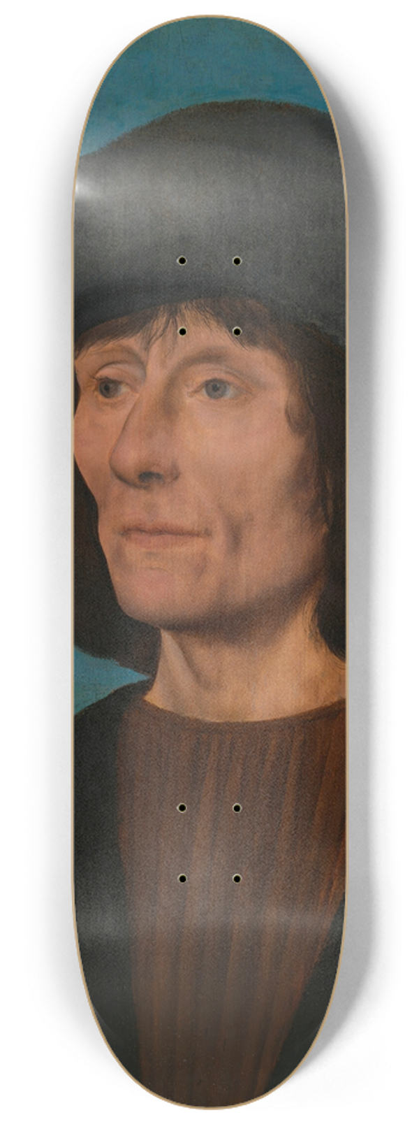 Quentin Massys - Portrait of a Man with a Pink 8.25 inch art skate deck