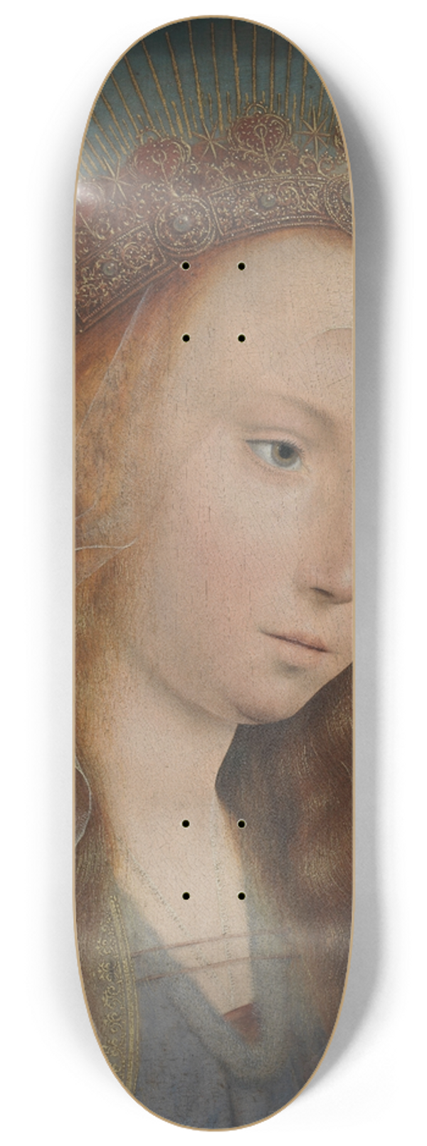 Quentin Massys - Virgin at Prayer 8.25 inch art skate deck