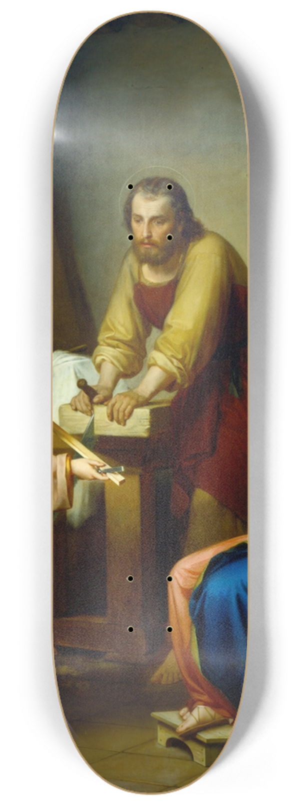 Rafael Flores - The Holy Family 8.25 inch art skate deck