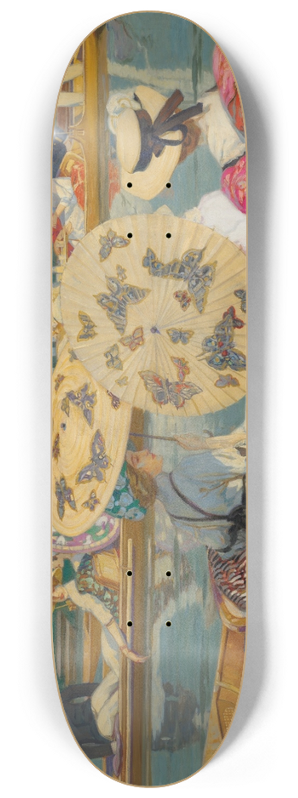 Raimund Germela - Punting on the Thames 8.25 inch art skate deck