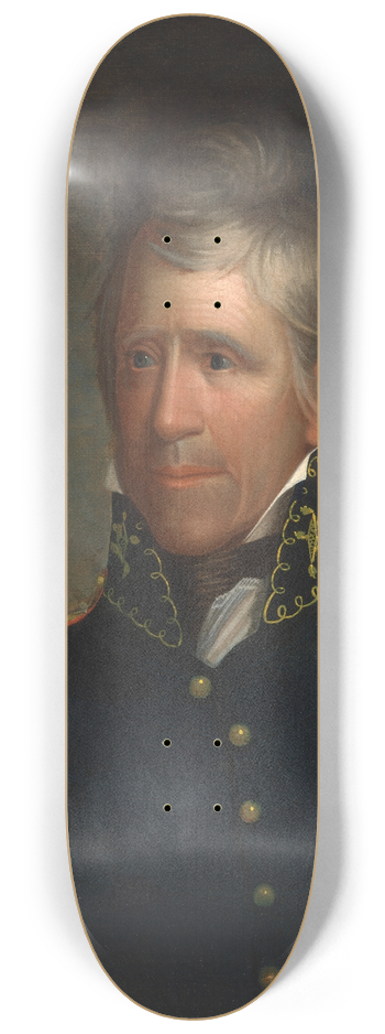 Ralph Eleaser Whiteside Earl - Andrew Jackson 8.25 inch art skate deck