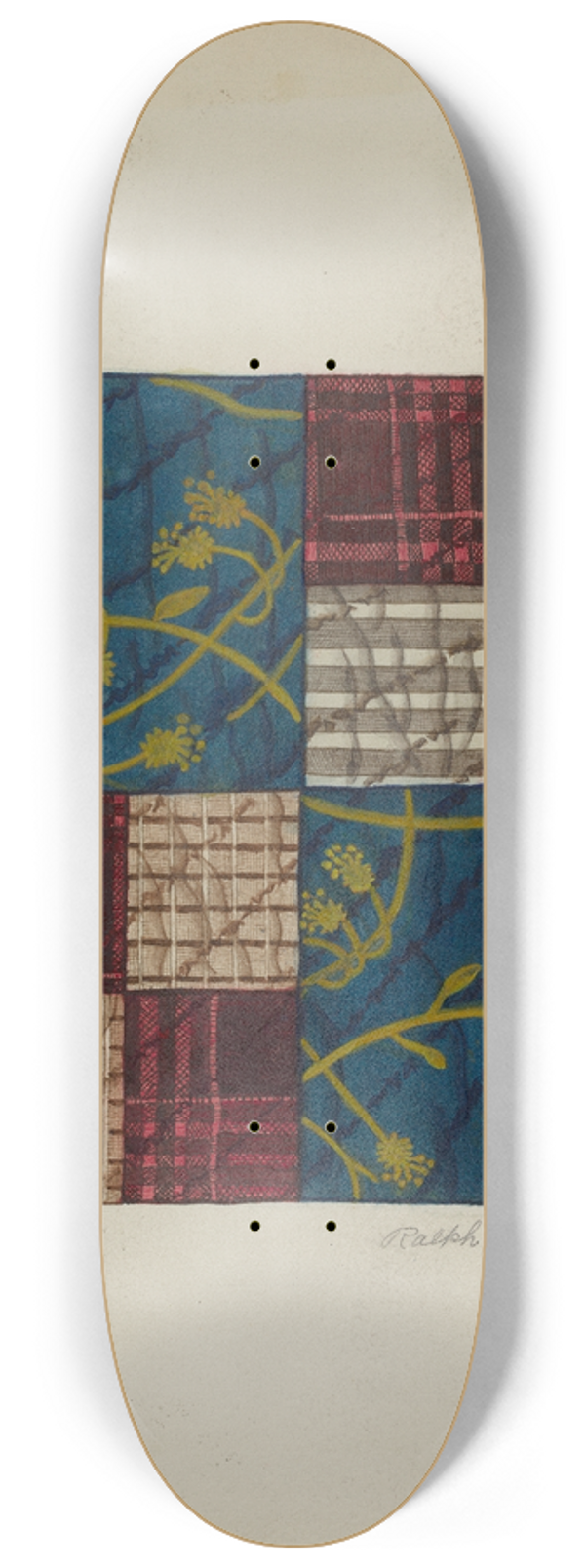 Ralph N. Morgan - Quilt 8.25 inch art skate deck