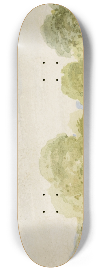 Ramsay Richard Reinagle - Rolling landscape with trees 8.25 inch art skate deck