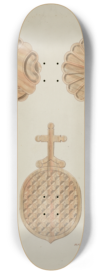 Randolph F. Miller - Detail  Top of Confessional 8.25 inch art skate deck
